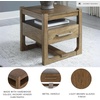 image:imageSignature Design by Ashley Cabalynn Casual End Table with 1 Drawer Light BrownLight Brown