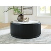 image:imageSignature Design by Ashley Camdill End Table Round Faux MarbleBlack