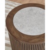 image:imageSignature Design by Ashley Camdill End Table Round Faux MarbleBrown