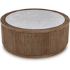 image:imageSignature Design by Ashley Camdill End Table Round Faux MarbleBrown