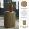 image:imageSignature Design by Ashley Camdill End Table Round Faux MarbleLight Brown