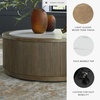 image:imageSignature Design by Ashley Camdill End Table Round Faux MarbleLight Brown