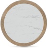 image:imageSignature Design by Ashley Camdill End Table Round Faux MarbleLight Brown