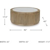 image:imageSignature Design by Ashley Camdill End Table Round Faux MarbleLight Brown