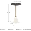 image:imageSignature Design by Ashley Caramont Marble End Table Small Accent Table