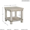 image:imageSignature Design by Ashley Carynhurst End Table with Charging StationWhitewash