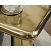 image:imageSignature Design by Ashley Cast Aluminum Pedestal Gold End Table