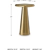 image:imageSignature Design by Ashley Cast Aluminum Pedestal Gold End Table
