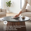 image:imageSignature Design by Ashley Ceilby Round Pedestal Accent Side Table BlackBlack  Dark Brown