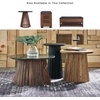image:imageSignature Design by Ashley Ceilby Round Pedestal Accent Side Table BlackBlack  Dark Brown