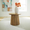 image:imageSignature Design by Ashley Ceilby Round Pedestal Accent Side Table BlackLight Brown