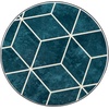 image:imageSignature Design by Ashley Clairbelle Contemporary Nesting Diamond Pattern Accent Table Set of 2 Blue