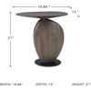 image:imageSignature Design by Ashley Cormmet Accent Table Industrial Wood Side Table