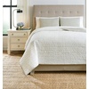 image:imageSignature Design by Ashley Doralia Modern Striped 3 Piece Coverlet Set with Shams Queen GrayKing