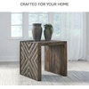 image:imageSignature Design by Ashley Dreggan Casual End Table with Diamond Pattern Dark Brown