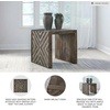 image:imageSignature Design by Ashley Dreggan Casual End Table with Diamond Pattern Dark Brown