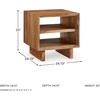 image:imageSignature Design by Ashley Dressonni Rustic End Table with 2 Open Shelves Light Brown