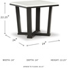 image:imageSignature Design by Ashley Fostead End Table Square Marble Top