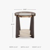 image:imageSignature Design by Ashley Frazwa Round Glass End Table Gold Side Table