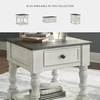 image:imageSignature Design by Ashley Havalance 1Piece Square End Table WhiteGrayTable