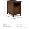 image:imageSignature Design by Ashley Jensworth Narrow Nightstand amp End TableBrown