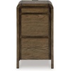 image:imageSignature Design by Ashley Jensworth Narrow Nightstand amp End TableDark Brown