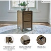 image:imageSignature Design by Ashley Jensworth Narrow Nightstand amp End TableDark Brown