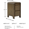 image:imageSignature Design by Ashley Jensworth Narrow Nightstand amp End TableDark Brown