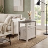 image:imageSignature Design by Ashley Jensworth Narrow Nightstand amp End TableGray  White