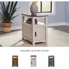 image:imageSignature Design by Ashley Jensworth Narrow Nightstand amp End TableGray  White