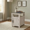 image:imageSignature Design by Ashley Jensworth Narrow Nightstand amp End TableGray  White