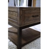 image:imageSignature Design by Ashley Johurst Farmhouse End Table with Drawer BrownRustic Brown