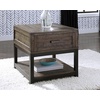 image:imageSignature Design by Ashley Johurst Farmhouse End Table with Drawer BrownRustic Brown