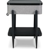 image:imageSignature Design by Ashley Jorvalee Contemporary Rectangular Accent Table with Storage Black amp Gray