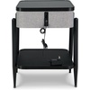 image:imageSignature Design by Ashley Jorvalee Contemporary Rectangular Accent Table with Storage Black amp Gray
