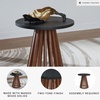 image:imageSignature Design by Ashley Kallari Slatted Pedestal End Table RoundEnd Table
