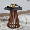 image:imageSignature Design by Ashley Kallari Slatted Pedestal End Table RoundEnd Table