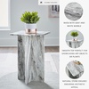 image:imageSignature Design by Ashley Keithwell Contemporary Marble Top Accent Table GraySquare