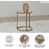 image:imageSignature Design by Ashley Korajane Round End Table Gold 20 InchAntique Gold
