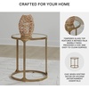 image:imageSignature Design by Ashley Korajane Round End Table Gold 20 InchAntique Gold