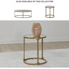 image:imageSignature Design by Ashley Korajane Round End Table Gold 20 InchAntique Gold