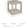 image:imageSignature Design by Ashley Korajane Round End Table Gold 20 InchBeige
