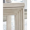 image:imageSignature Design by Ashley Korajane Round End Table Gold 20 InchBeige