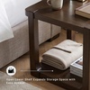 image:imageSignature Design by Ashley Korajane Round End Table Gold 20 InchDark Brown  Shelf