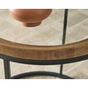 image:imageSignature Design by Ashley Korajane Round End Table Gold 20 InchLight Brown  Black