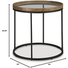 image:imageSignature Design by Ashley Korajane Round End Table Gold 20 InchLight Brown  Black