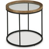 image:imageSignature Design by Ashley Korajane Round End Table Gold 20 InchLight Brown  Black