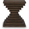 image:imageSignature Design by Ashley Korajane Round End Table Gold 20 InchWarm Brown