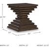 image:imageSignature Design by Ashley Korajane Round End Table Gold 20 InchWarm Brown