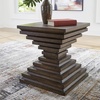 image:imageSignature Design by Ashley Korajane Round End Table Gold 20 InchWarm Brown
